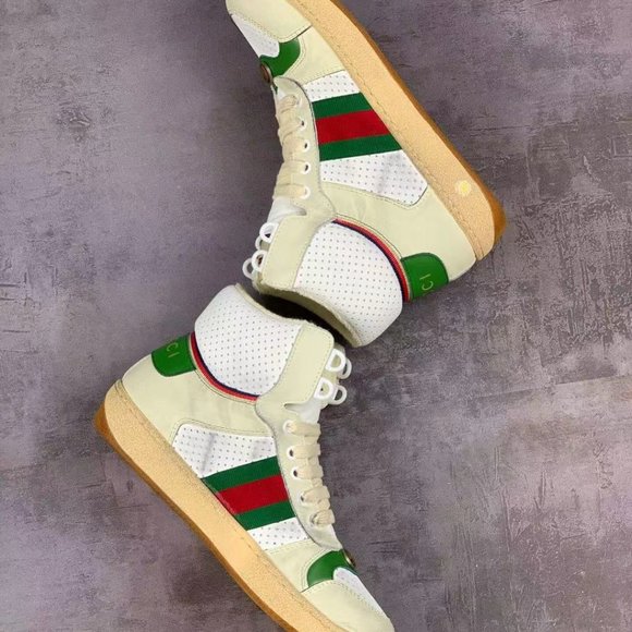 newgUCCI LEATHER CASUAL SHOES CLASSIC